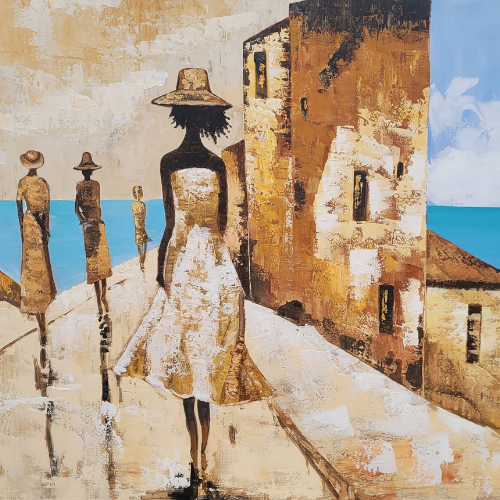 Cuadro Paseo al Atardecer