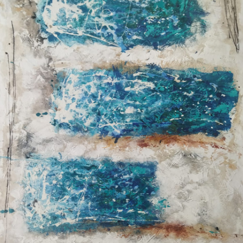 Cuadro Fragmentos del Azul