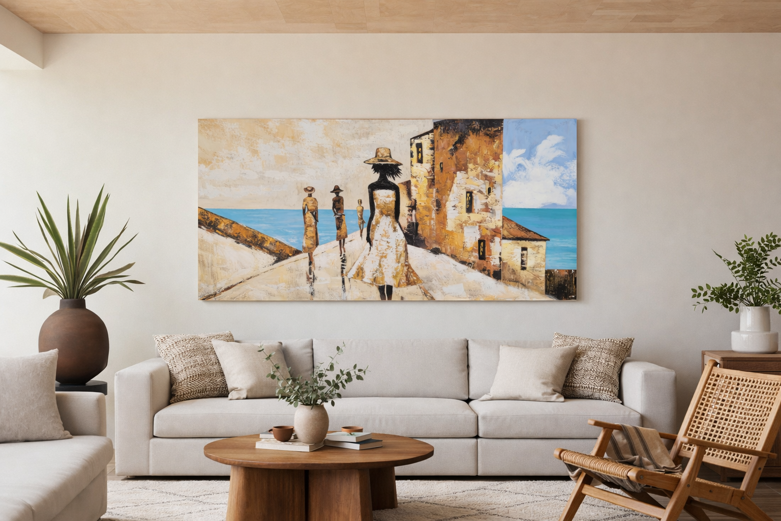 Cuadro Paseo al Atardecer