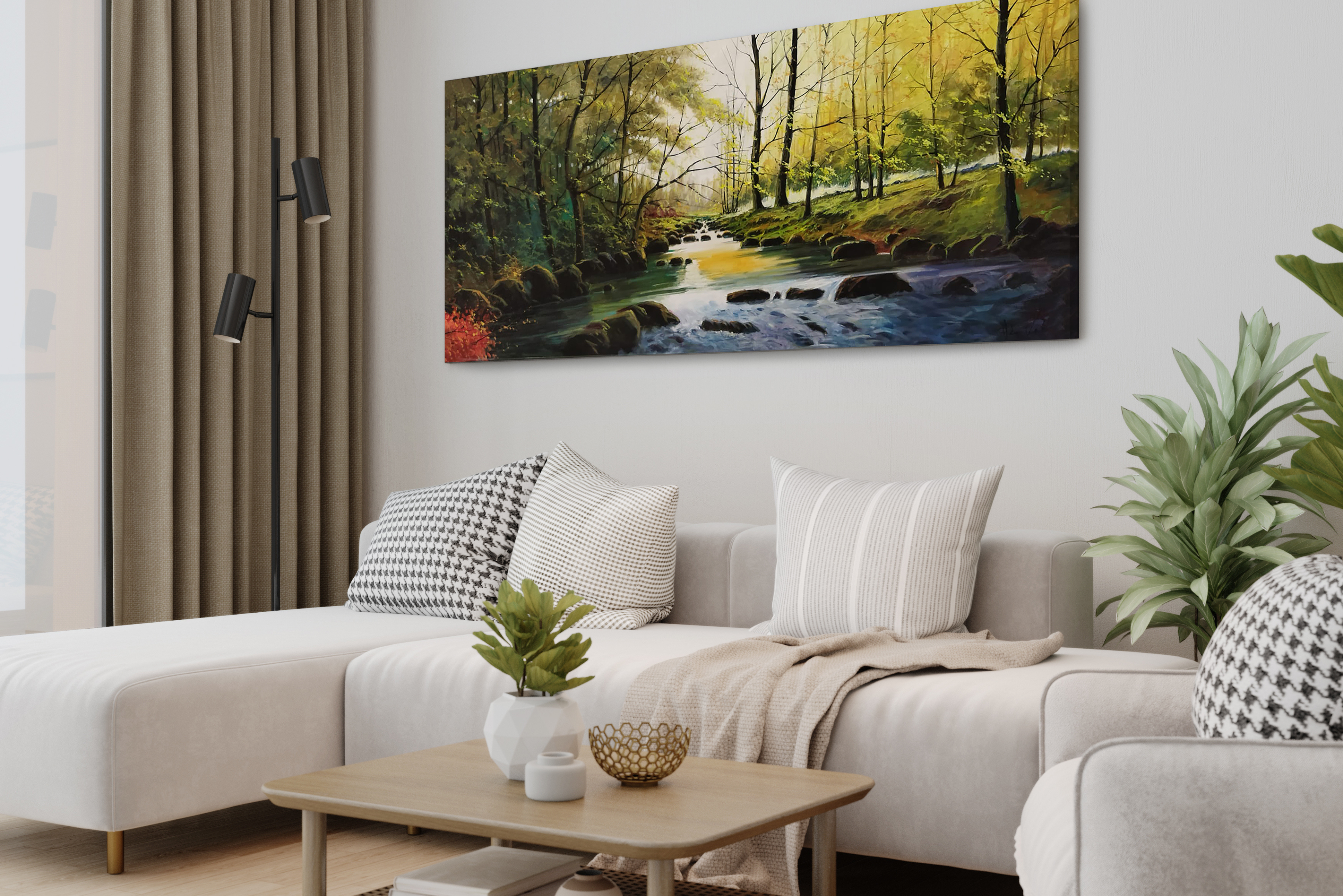 Cuadro Reflejos del bosque